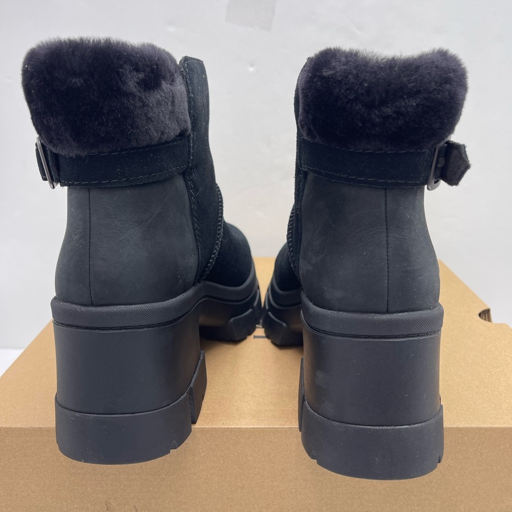 UGG Women's Black Winter Boots
W BROOKLYN BUCKLE PLATFORM HIGH HEELS BOOTS BLACK - Picture 11 of 16